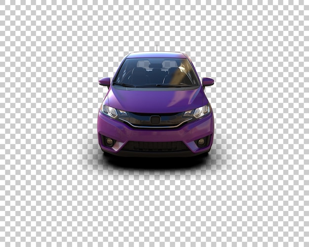 Ilustración de renderización 3D de automóviles realistas aislados en el fondo