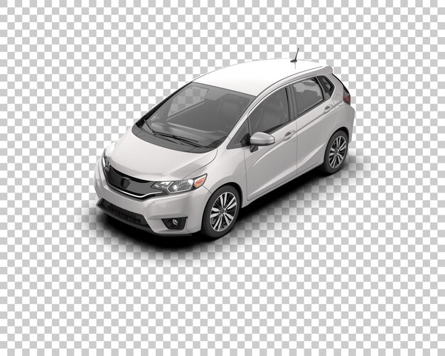 Ilustración de renderización 3D de automóviles realistas aislados en el fondo