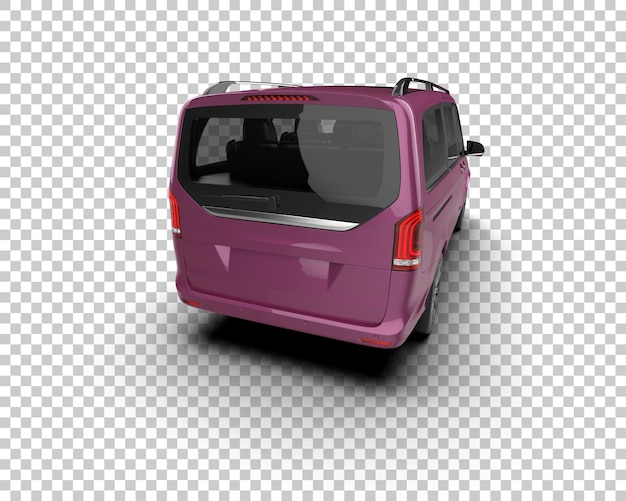 Ilustración de renderización 3D de automóviles realistas aislados en el fondo