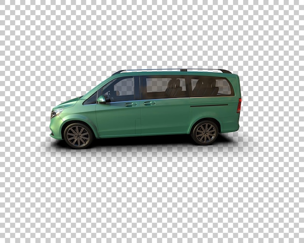 Ilustración de renderización 3D de automóviles realistas aislados en el fondo