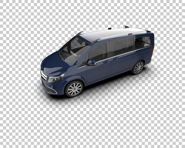 Ilustración de renderización 3D de automóviles realistas aislados en el fondo