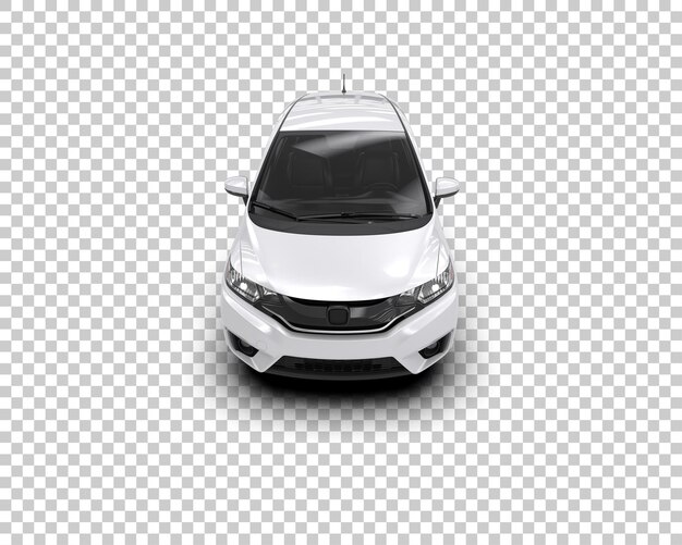Ilustración de renderización 3D de automóviles realistas aislados en el fondo