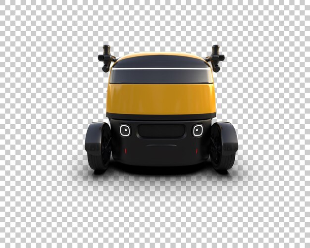 Ilustración de renderización 3D de automóviles realistas aislados en el fondo