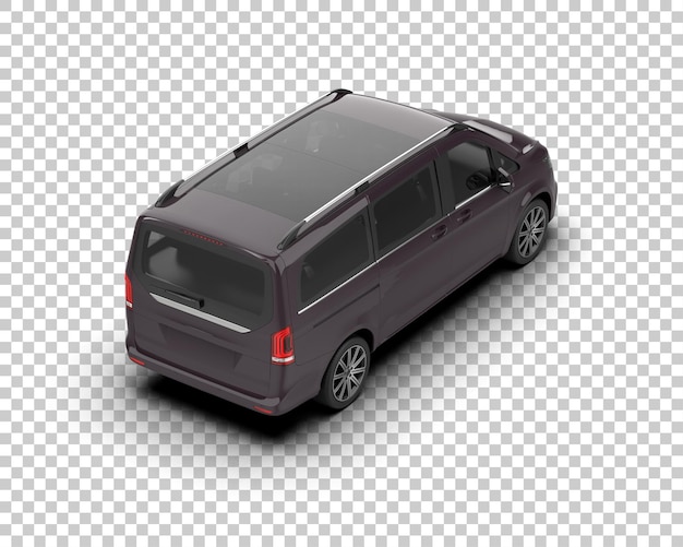 Ilustración de renderización 3D de automóviles realistas aislados en el fondo