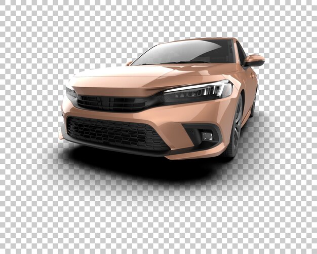 Ilustración de renderización 3D de automóviles realistas aislados en el fondo