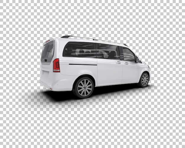 Ilustración de renderización 3D de automóviles realistas aislados en el fondo