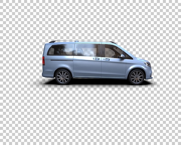 Ilustración de renderización 3D de automóviles realistas aislados en el fondo