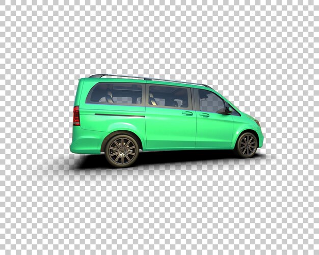 Ilustración de renderización 3D de automóviles realistas aislados en el fondo