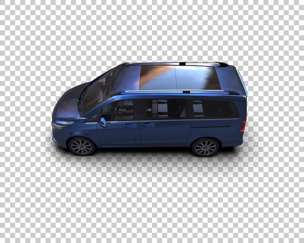 Ilustración de renderización 3D de automóviles realistas aislados en el fondo