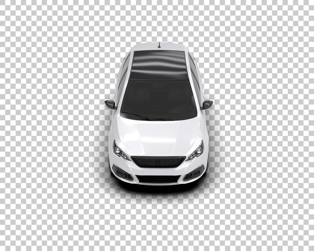 Ilustración de renderización 3D de automóviles realistas aislados en el fondo