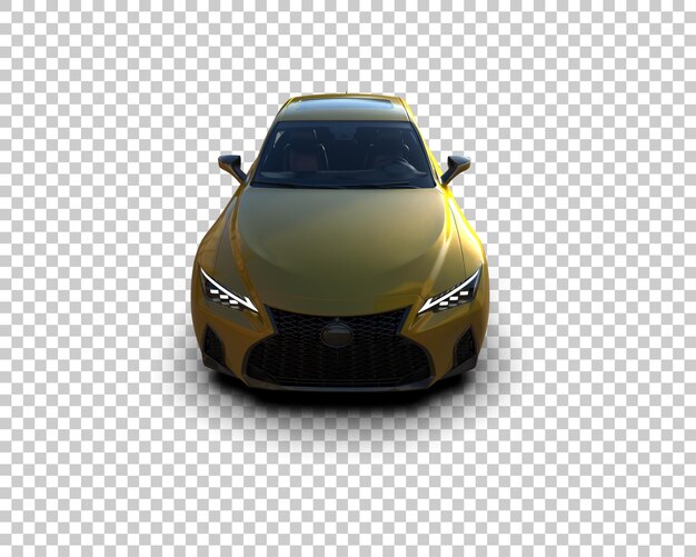 Ilustración de renderización 3D de automóviles realistas aislados en el fondo