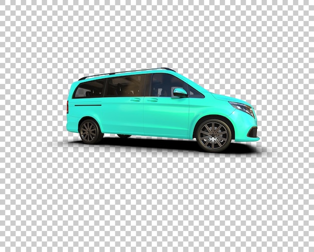 Ilustración de renderización 3D de automóviles realistas aislados en el fondo
