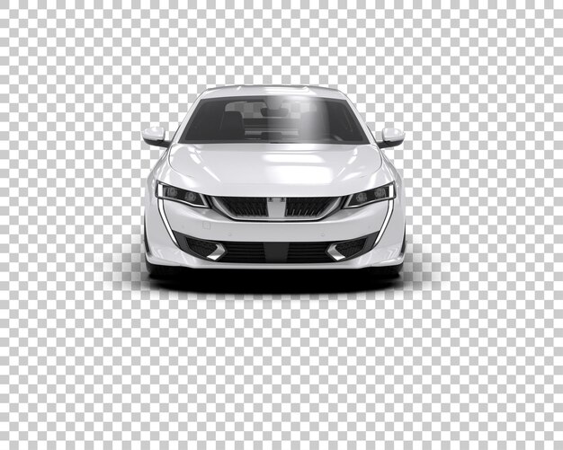 Ilustración de renderización 3D de automóviles realistas aislados en el fondo