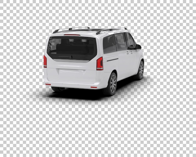Ilustración de renderización 3D de automóviles realistas aislados en el fondo