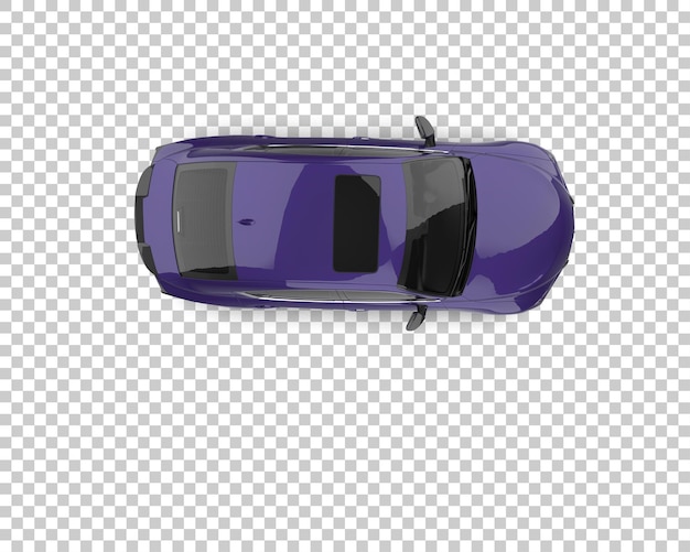 Ilustración de renderización 3D de automóviles realistas aislados en el fondo