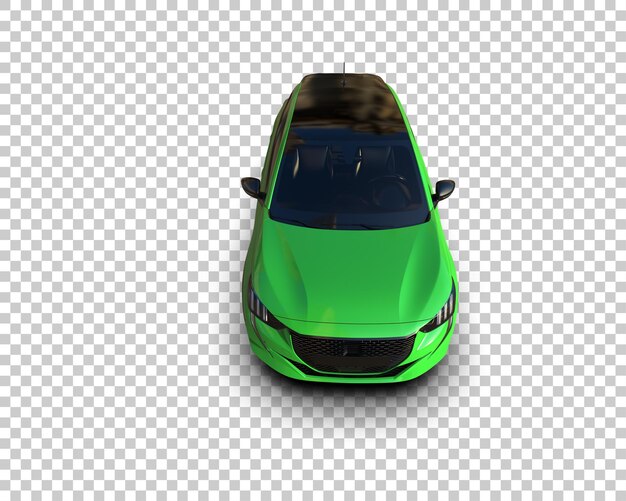 Ilustración de renderización 3D de automóviles realistas aislados en el fondo