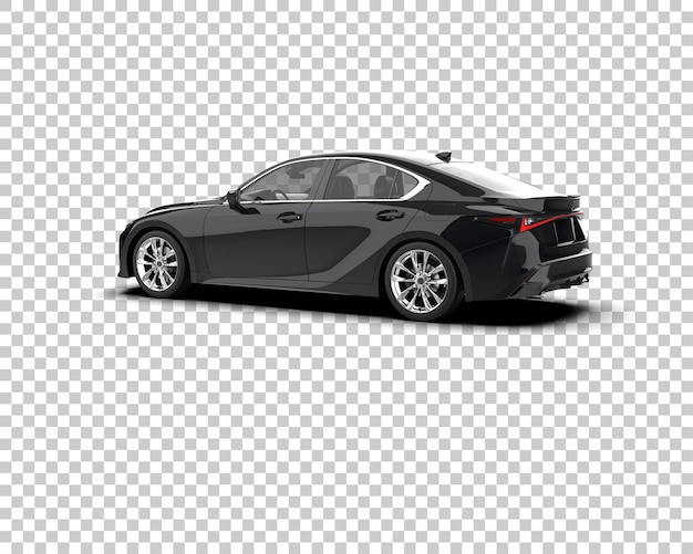 Ilustración de renderización 3D de automóviles realistas aislados en el fondo
