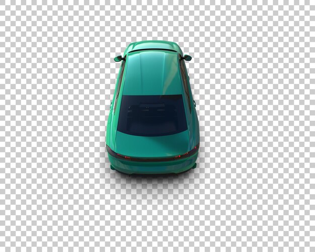 Ilustración de renderización 3D de automóviles realistas aislados en el fondo