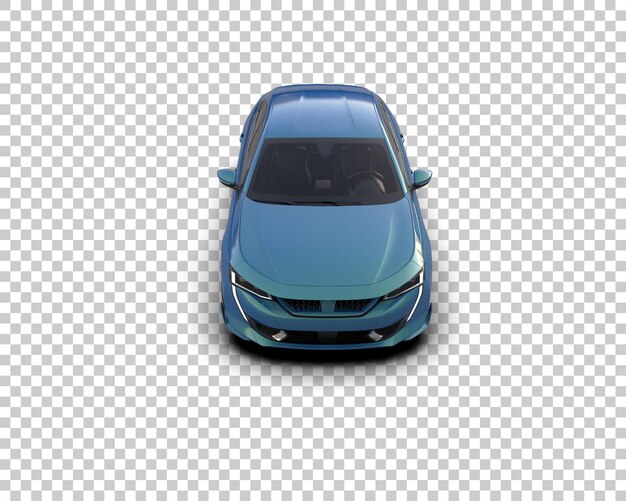 Ilustración de renderización 3D de automóviles realistas aislados en el fondo