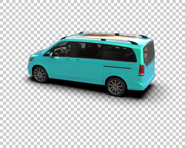Ilustración de renderización 3D de automóviles realistas aislados en el fondo