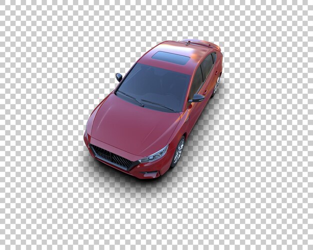 Ilustración de renderización 3D de automóviles realistas aislados en el fondo