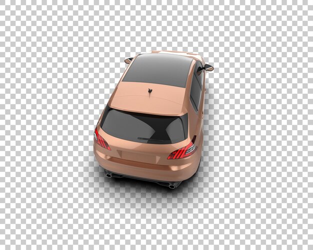 Ilustración de renderización 3D de automóviles realistas aislados en el fondo