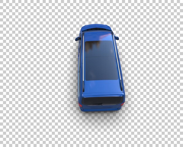 Ilustración de renderización 3D de automóviles realistas aislados en el fondo