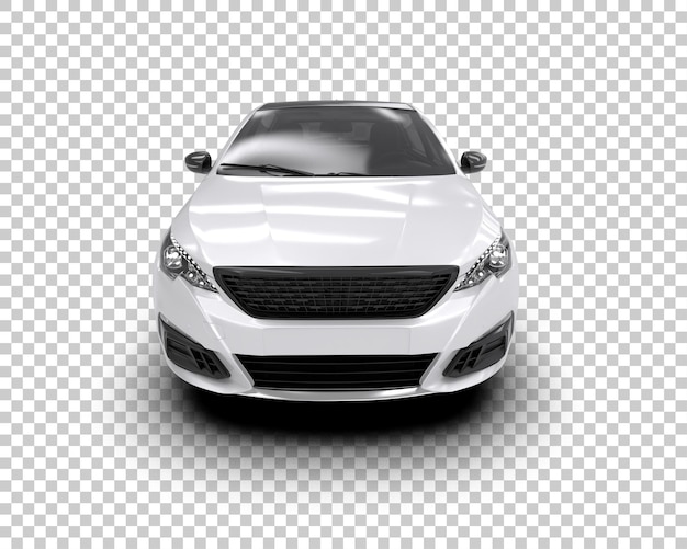 Ilustración de renderización 3D de automóviles realistas aislados en el fondo
