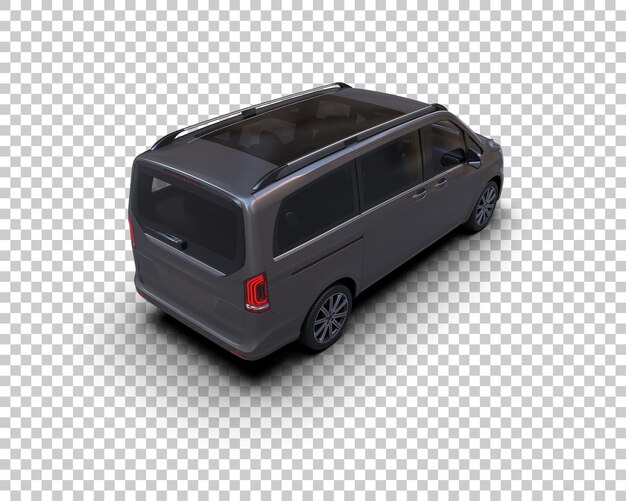 Ilustración de renderización 3D de automóviles realistas aislados en el fondo