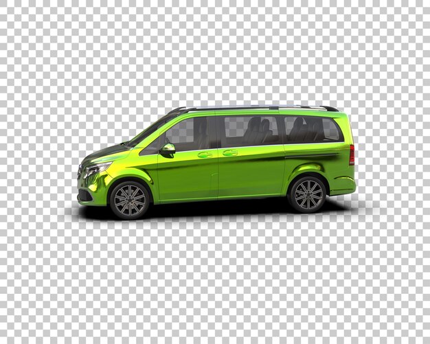 Ilustración de renderización 3D de automóviles realistas aislados en el fondo
