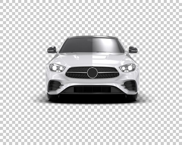 Ilustración de renderización 3D de automóviles realistas aislados en el fondo