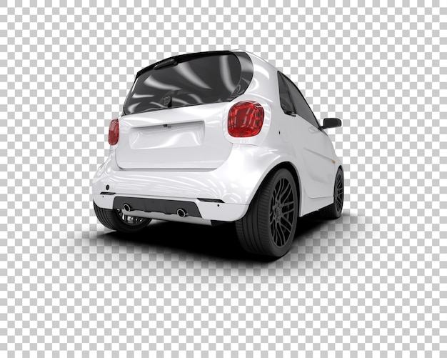 Ilustración de renderización 3D de automóviles realistas aislados en el fondo