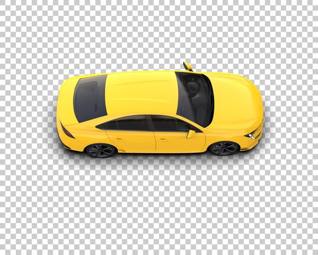 Ilustración de renderización 3D de automóviles realistas aislados en el fondo