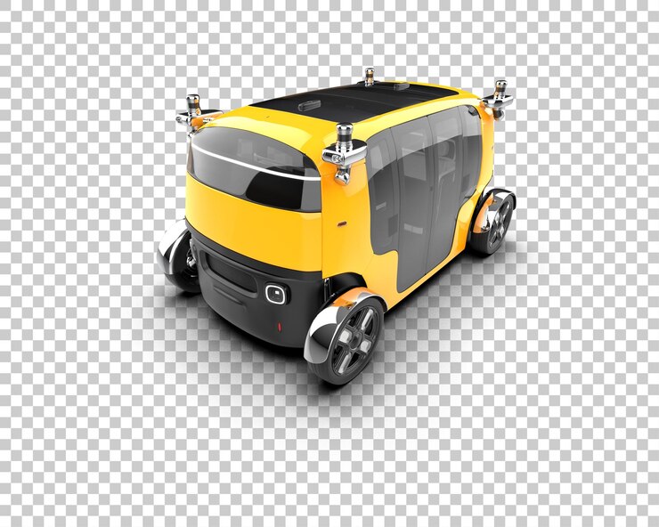 PSD ilustración de renderización 3d de automóviles realistas aislados en el fondo