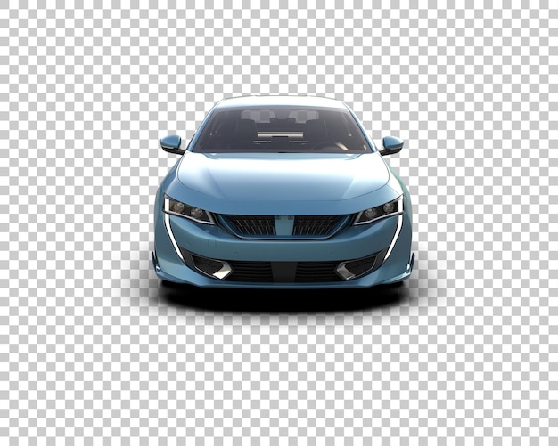 Ilustración de renderización 3D de automóviles realistas aislados en el fondo