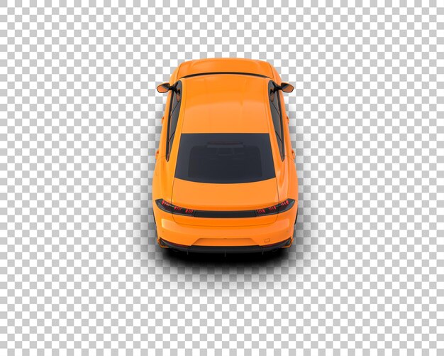 Ilustración de renderización 3D de automóviles realistas aislados en el fondo