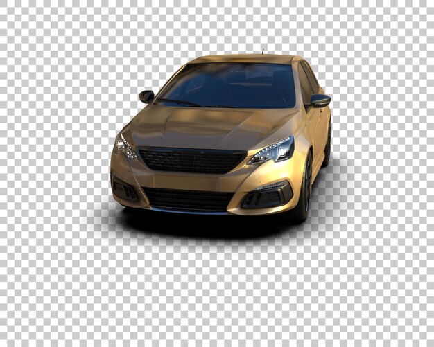 Ilustración de renderización 3D de automóviles realistas aislados en el fondo