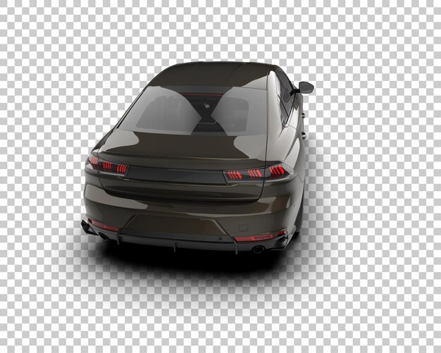 Ilustración de renderización 3D de automóviles realistas aislados en el fondo