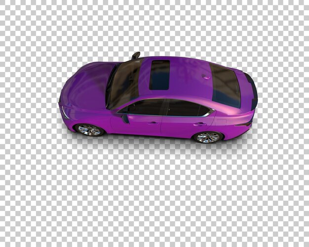 Ilustración de renderización 3D de automóviles realistas aislados en el fondo