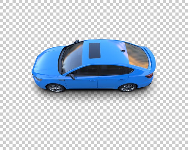 Ilustración de renderización 3D de automóviles realistas aislados en el fondo