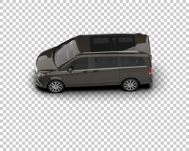 Ilustración de renderización 3D de automóviles realistas aislados en el fondo