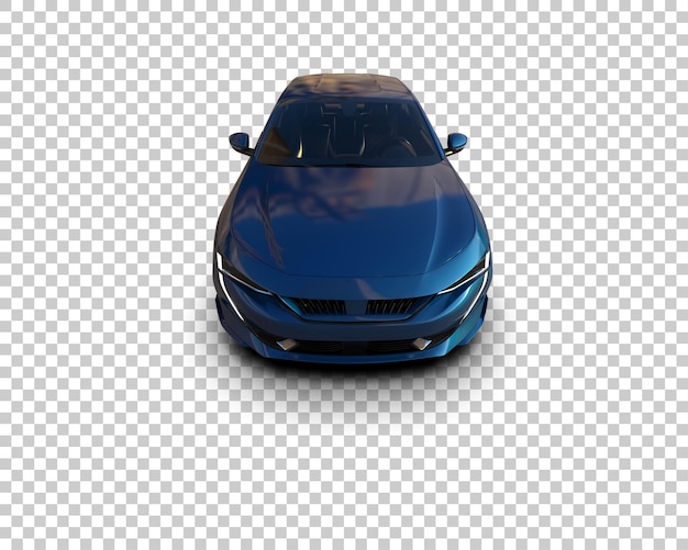 Ilustración de renderización 3D de automóviles realistas aislados en el fondo