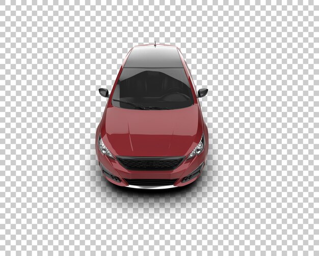 Ilustración de renderización 3D de automóviles realistas aislados en el fondo