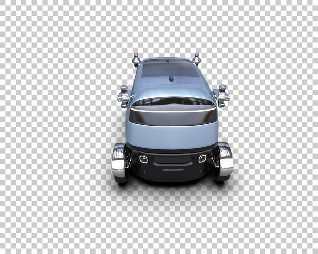 Ilustración de renderización 3D de automóviles realistas aislados en el fondo