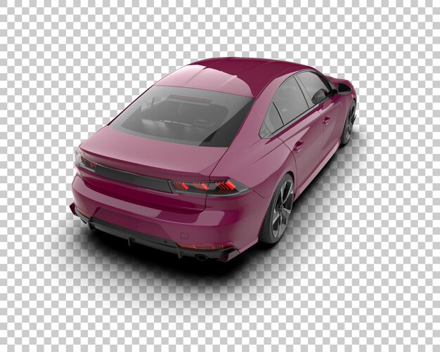 Ilustración de renderización 3D de automóviles realistas aislados en el fondo
