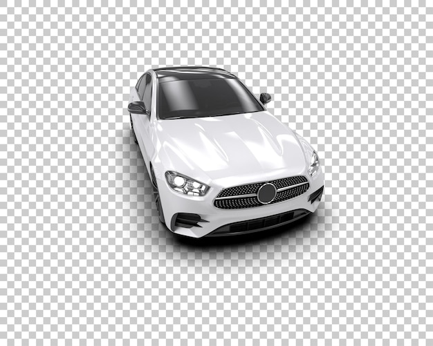 Ilustración de renderización 3D de automóviles realistas aislados en el fondo
