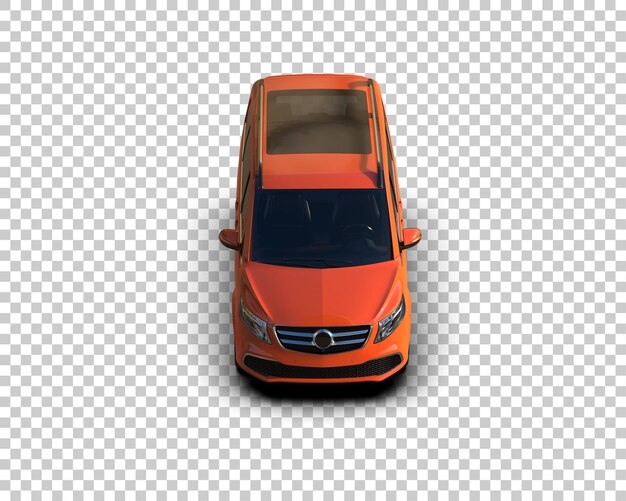 Ilustración de renderización 3D de automóviles realistas aislados en el fondo