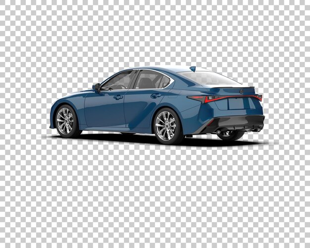 Ilustración de renderización 3D de automóviles realistas aislados en el fondo