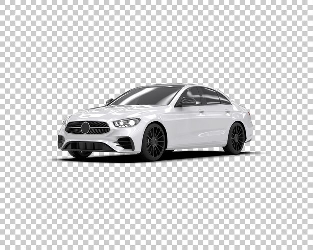 Ilustración de renderización 3D de automóviles realistas aislados en el fondo
