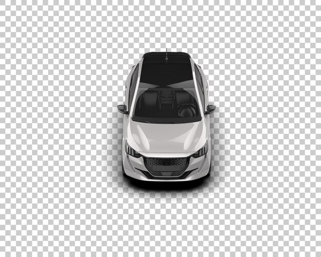 Ilustración de renderización 3D de automóviles realistas aislados en el fondo